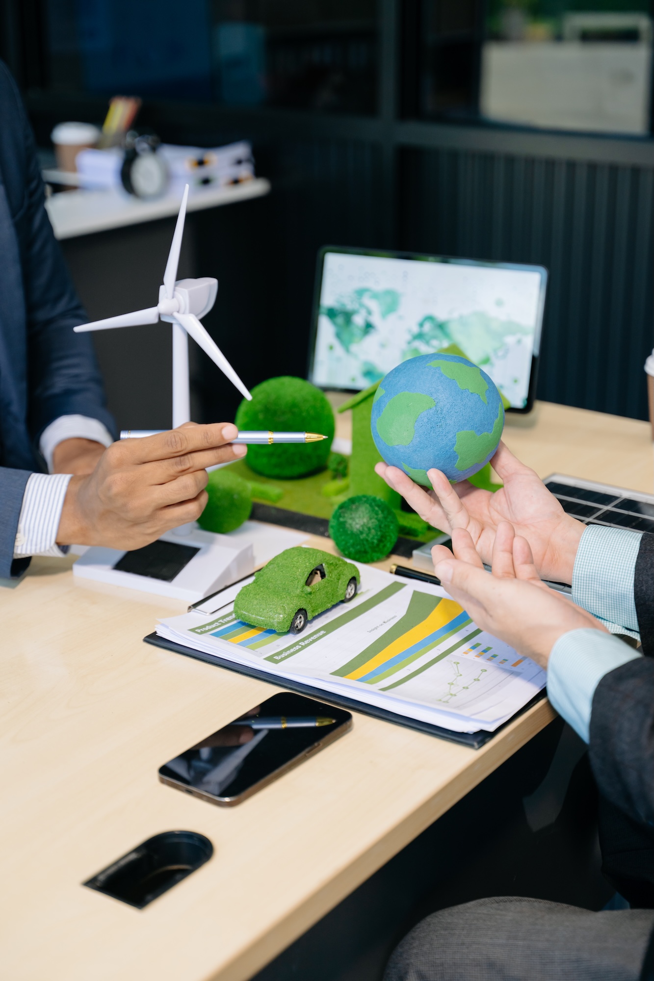 Business team people planning hand using laptop for working technology and business